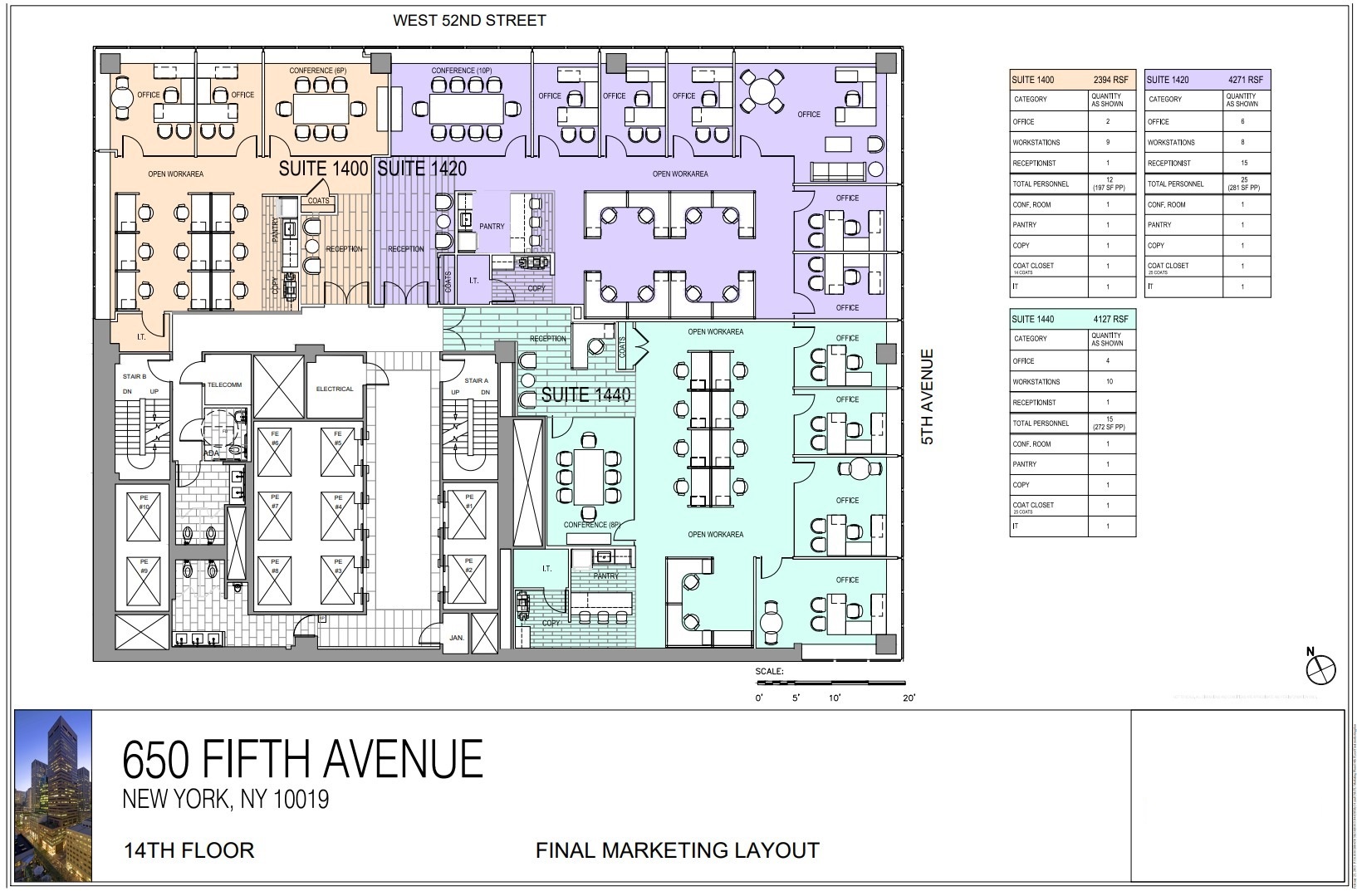 650 fifth avenue clearance at west 52nd street